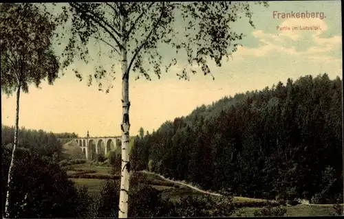 Ak Frankenberg an der Zschopau Sachsen, Partie im Lützeltal