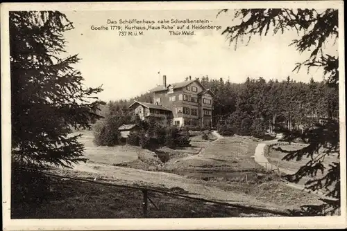 Ak Manebach Ilmenau in Thüringen, Schöffenhaus