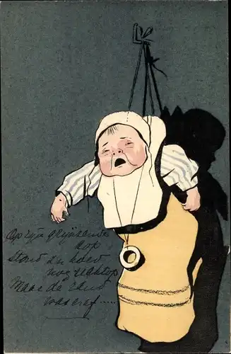 Ak Baby hängt an der Wand