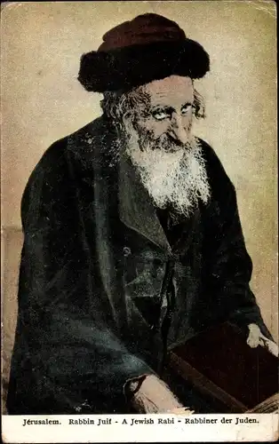 Ak Jerusalem Israel, Rabbin Juif, Rabbiner der Juden