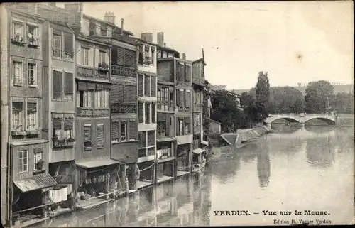 Ak Verdun Lothringen Meuse, Vue sur la Meuse