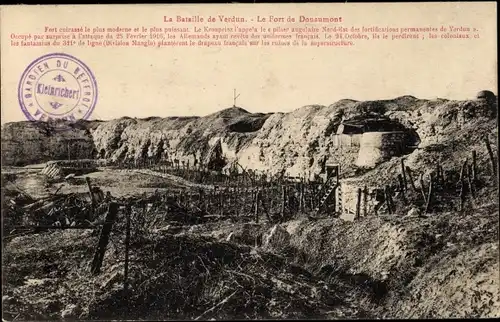 Ak Verdun Meuse, La Bataille, Le Fort de Douaumont