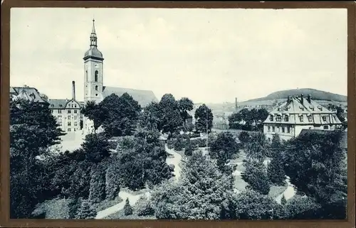 Foto Ak Vejprty Weipert Region Aussig, Blick auf den Ort