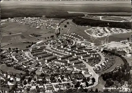 AK Heidenheim an der Brenz Baden Württemberg, Fliegeraufnahme