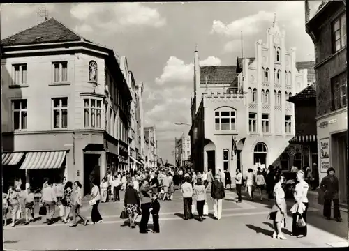 Ak Hansestadt Wismar, Partie in der Lübschestraße