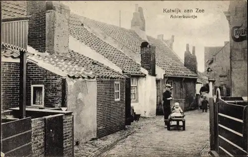 Ak Katwijk aan Zee Südholland Niederlande, Achterbuurtje