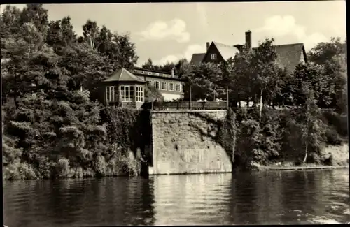 Ak Kriebstein Mittelsachsen, Talsperre Kriebstein, HO Gaststätte