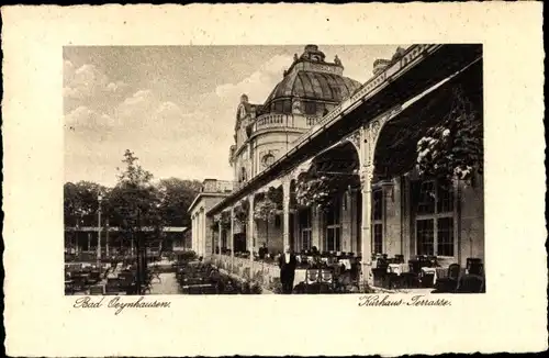 Ak Bad Oeynhausen in Westfalen, Kurhaus, Terrasse