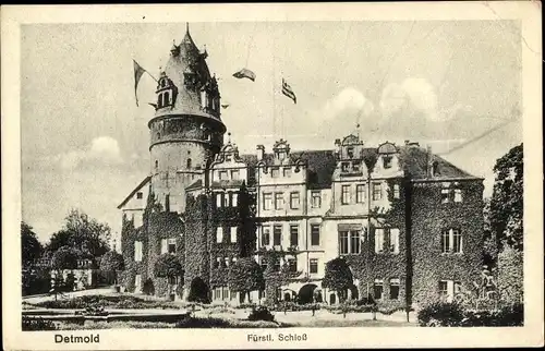 Ak Detmold in Nordrhein Westfalen, Fürstl. Schloss