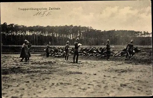 Ak Zeithain in Sachsen, Truppenübungsplatz