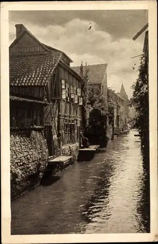 Ak Göttingen in Niedersachsen, Am Leine Kanal