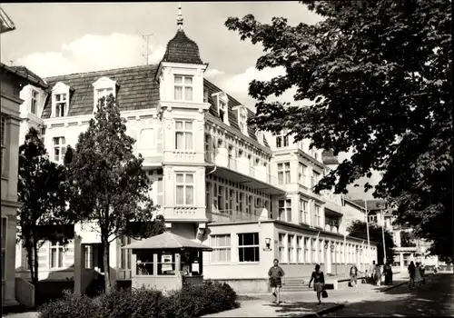 Ak Ostseebad Ahlbeck Usedom, FDGB Erholungsheim Bernhard Göring, Haus 1