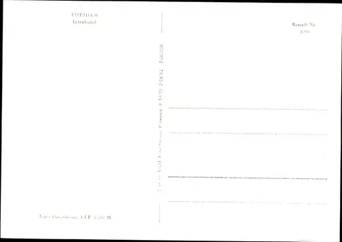 Ak Potsdam in Brandenburg, Interhotel