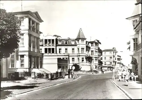 Ak Ostseebad Bansin Heringsdorf auf Usedom, Karl-Marx-Straße, FDGB Erholungsheim Marchlewski