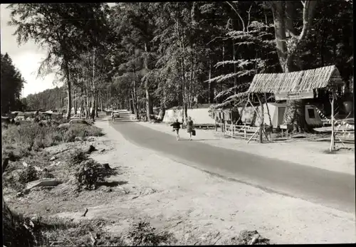 Ak Ostseebad Bansin Heringsdorf auf Usedom, Campingplatz A53/54