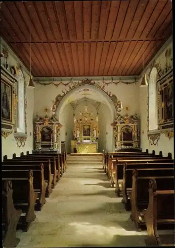 Ak Sankt Blasien im Schwarzwald, Inneres der Friedhofskapelle