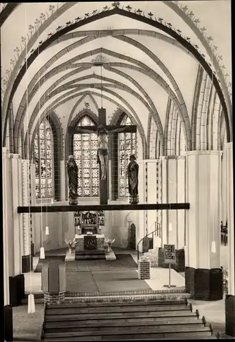 Ak Gransee in Brandenburg, Inneres der St. Marien Kirche