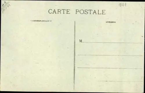 Ak Coucy le Chateau Aisne, Le Porte de Soissons, ruines, Kriegszerstörung I. WK