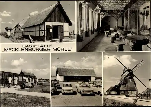 Ak Groß Stieten in Mecklenburg, Gaststätte Mecklenburger Mühle, Galerie, Vogelhaus, Tiergehege