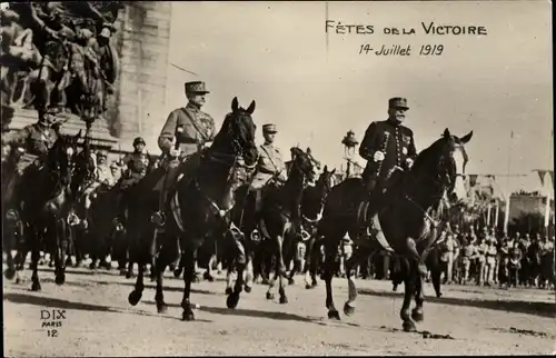 Ak Paris, Fetes de la Victoire, 14 Juillet 1919, französische Siegesfeier, I. WK