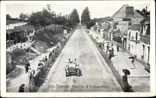 Ak Paris, Automobile, Les Sports, Course d'Automobile, Nouveautes, Au Pauvre Jacques