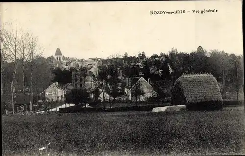 Ak Rozoy en Brie Seine et Marne, Vue générale