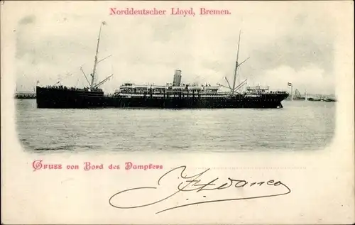 Ak Dampfer, Norddeutscher Lloyd Bremen