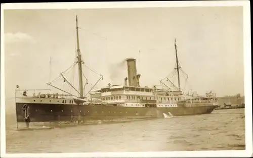 Ak Dampfer SS Van Linschoten, Royal Packet SN Co., Java Australia Line