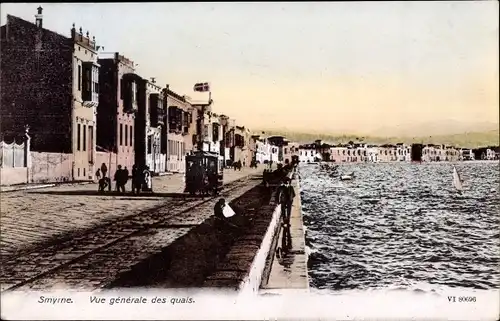 Ak Smyrna Izmir Türkei, Vue generale des quais