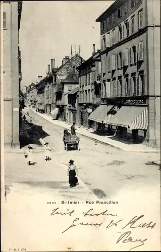 Ak Saint Imier Kanton Bern, Rue Francillon