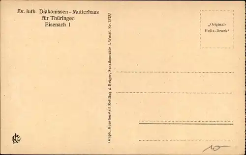 Ak Lutherstadt Eisenach in Thüringen, Ev. luth. Diakonissen Mutterhaus, Küche, Innenansicht