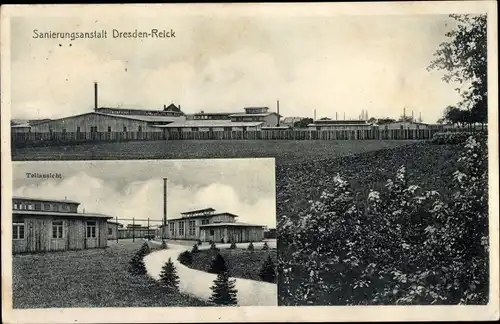 Ak Dresden Reick, Sanierungsanstalt, Teilansicht