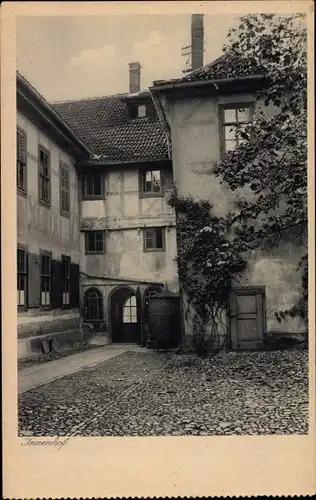 Ak Lutherstadt Eisenach in Thüringen, Ev. luth. Diakonissen Mutterhaus, Innenhof