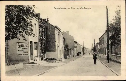 Ak Erquelinnes Wallonien Hennegau, Rue de Maubeuge