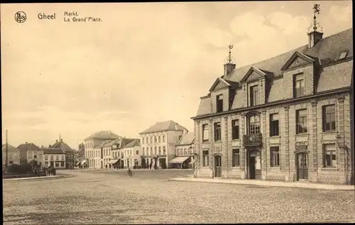 Ak Gheel Geel Flandern Antwerpen, Marktplatz