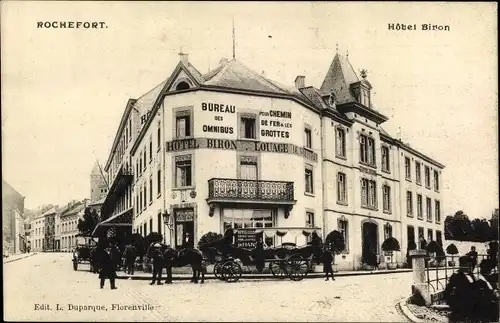 Ak Rochefort Wallonien Namur, Hotel Biron