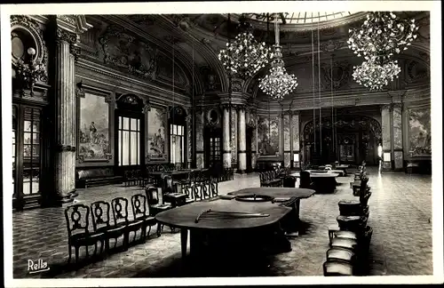 Ak Monte Carlo Monaco, Interieur du Casino, Une salle de jeux