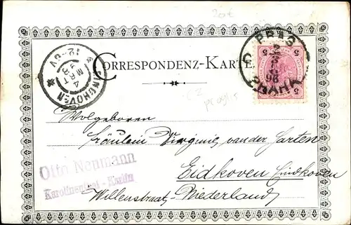 Ak Praha Prag Tschechien, Kreuzherrenplatz, historische Ansicht