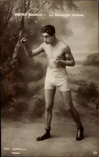 Ak Pietro Bianchi, La Meraviglia Italiana, Boxer