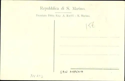 Landkarten Ak San Marino, Territorio della Repubblica, Dalmata S. Marino, Provincia di Forli, Pesaro