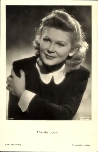 Ak Schauspielerin Carsta Löck, Portrait
