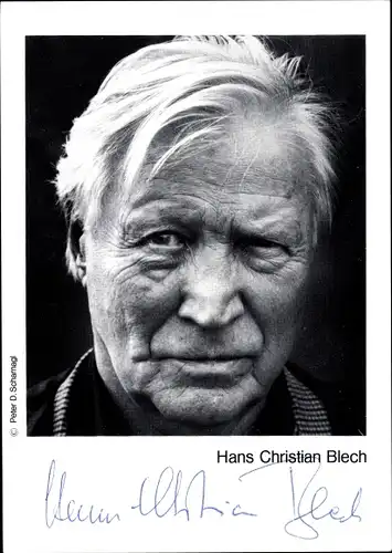 Ak Schauspieler Hans Christian Blech, Portrait, Autogramm