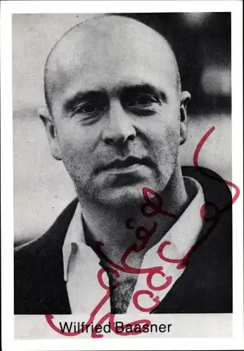 Ak Schauspieler Wilfried Baasner, Portrait, Autogramm