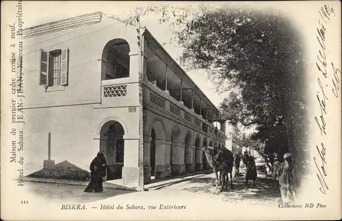 Ak Biskra Algerien, Hotel du Sahara