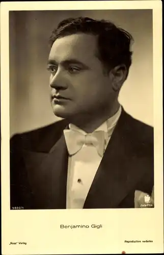 Ak Opernsänger Beniamino Gigli, Portrait