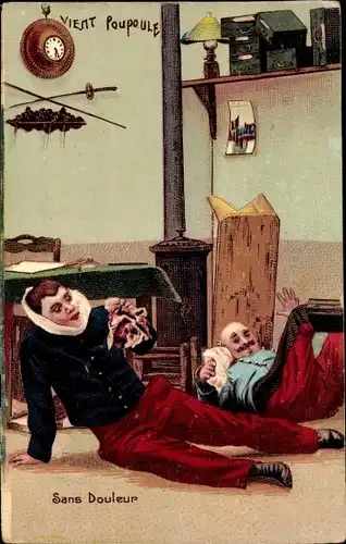 Ak Junger Mann mit Zahnschmerzen, Sans Douleur, Soldat in Uniform, Zahnentfernung