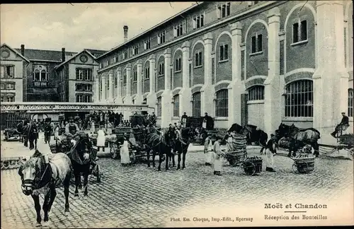 Ak Marne, Moët et Chandon, Réception des Bouteilles, Champagner