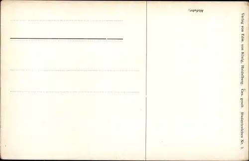 Studentika Künstler Ak Mühlberg, Georg, Abfuhr nach der Mensur