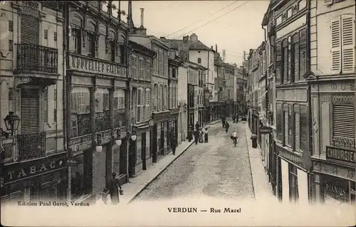 Ak Verdun Lothringen Meuse, Rue mazel, Nouvelles Galeries