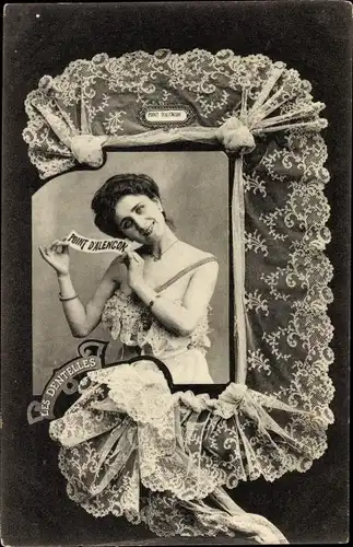 Ak Alencon Orne, Les Dentelles, Spitze, Frauenportrait, Auvergne
